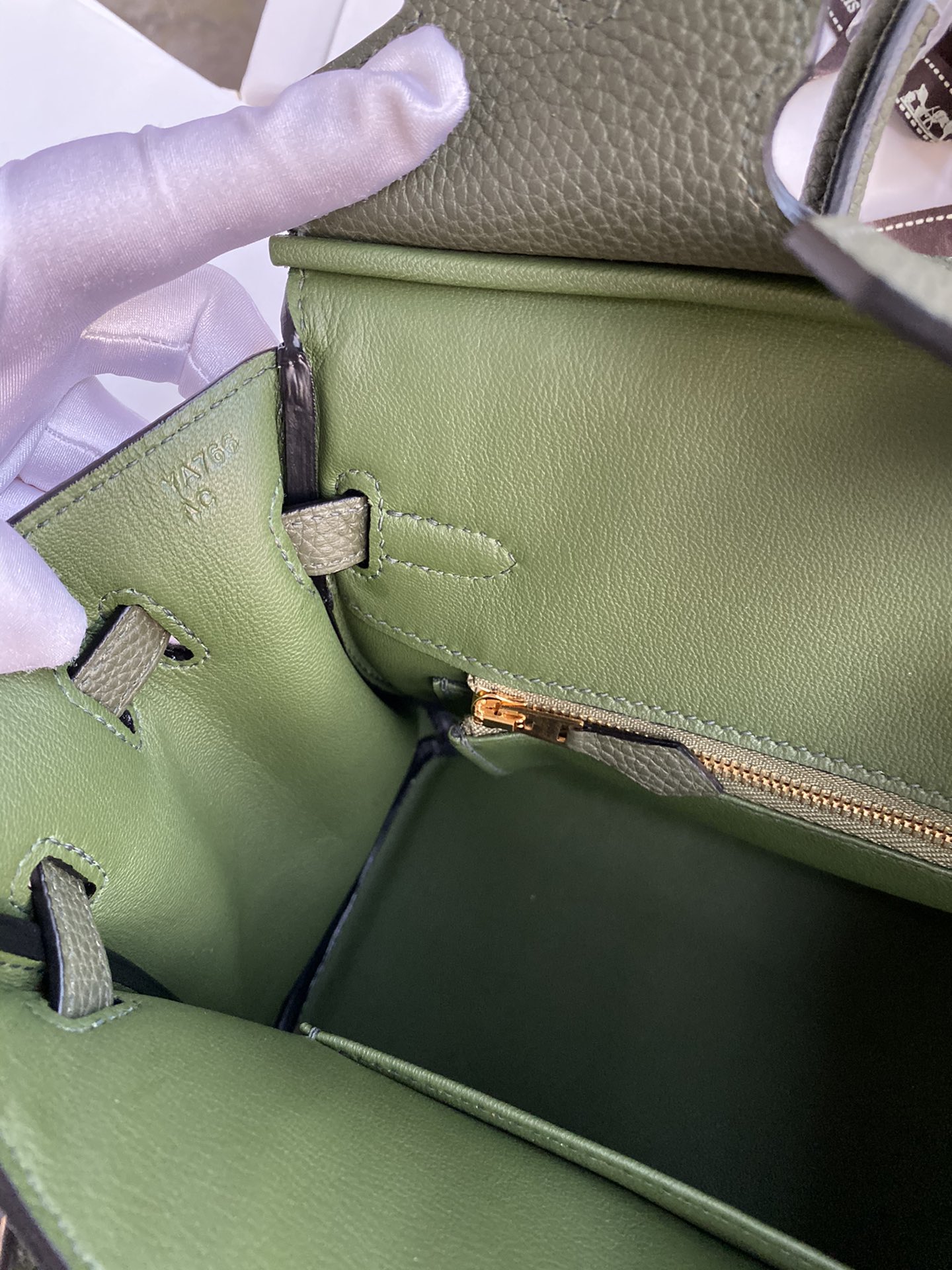 Hermes Birkin 25CM Togo Leather Handbag Forest Green